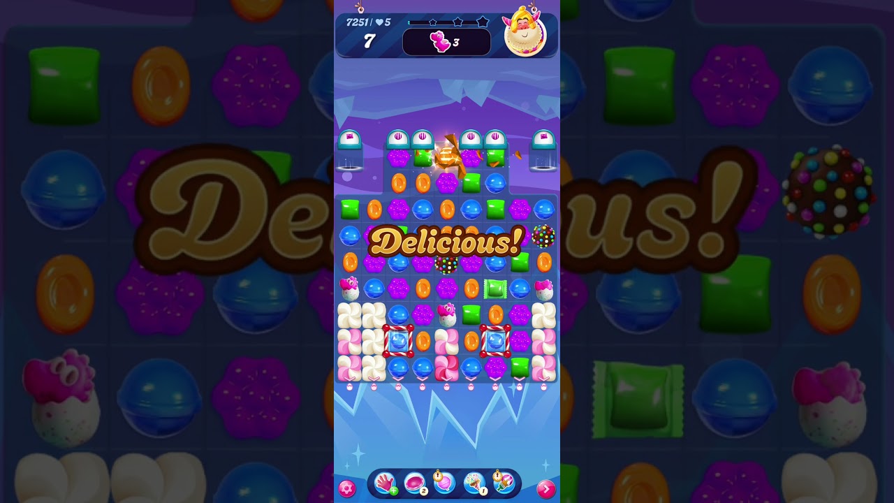 Candy Crush Level 7251 GamePlay