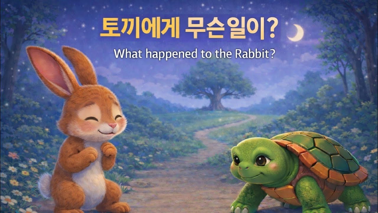 |토끼와거북이 |잠이 잘오는 한국 전래동화| Korean folktale | 유아동화| 한영자막병기 | bedtime story | Korean language learning| 