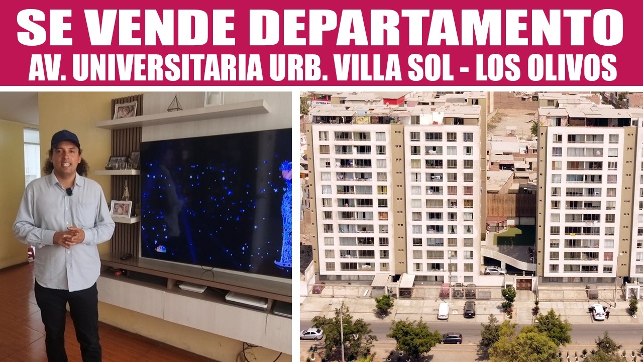 SE VENDE DEPARTAMENTO EN LOS OLIVOS URB VILLASOL AV. UNIVERSITARIA