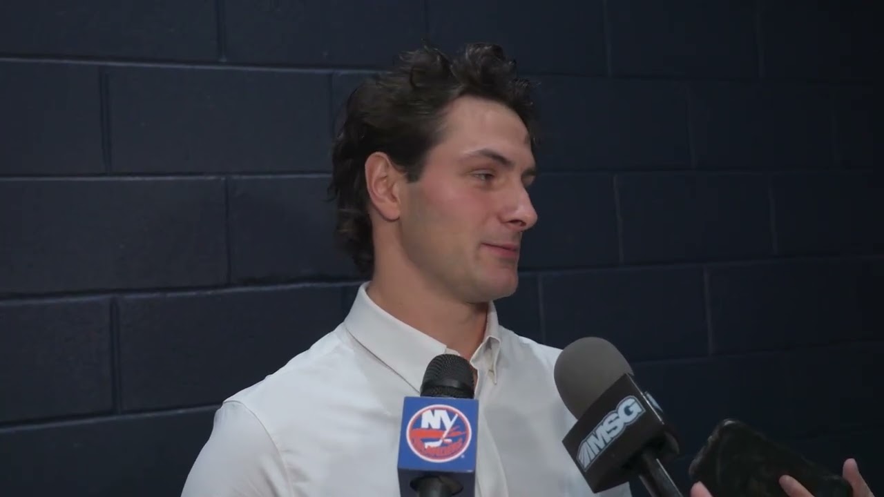 Morning Skate Scrum: Mathew Barzal - New York Islanders October 31 2025