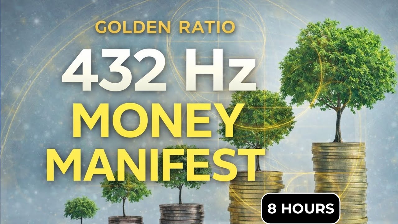 432 Hz Golden Ratio Wealth Frequency • Abundance Sleep & Money Manifestation (8 HOURS)