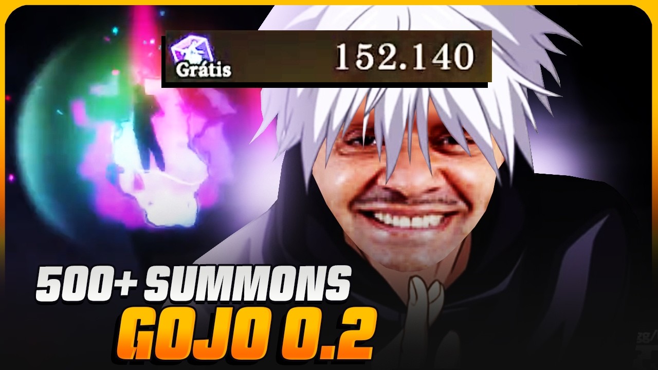 MEU DEUS... NÃO SOBROU NADA! 500+ SUMMONS NOVO GOJO 0.2 | Jujutsu Kaisen Phantom Parade