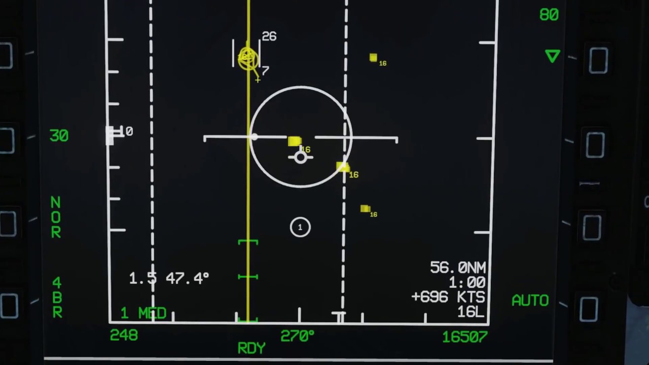 DCS World JF-17 радар воздух-воздух, режимы BVR (RWSTWSVS).