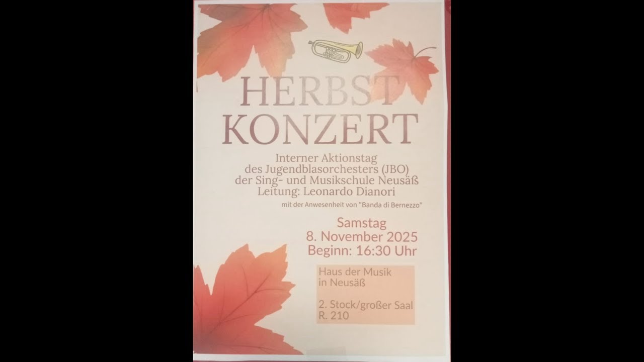 HERBST KONZERT Musikkids, JBO, Banda di Bernezzo