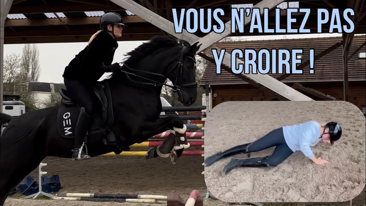 JE SAUTE AVEC MON CHEVAL DE DRESSAGE
