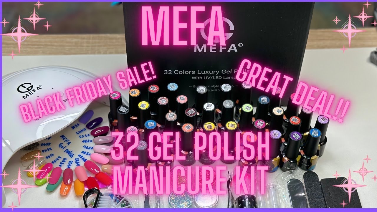 SWATCHING AMAZON MEFA 32 GEL POLISH MANICURE KIT!| (Part 1)