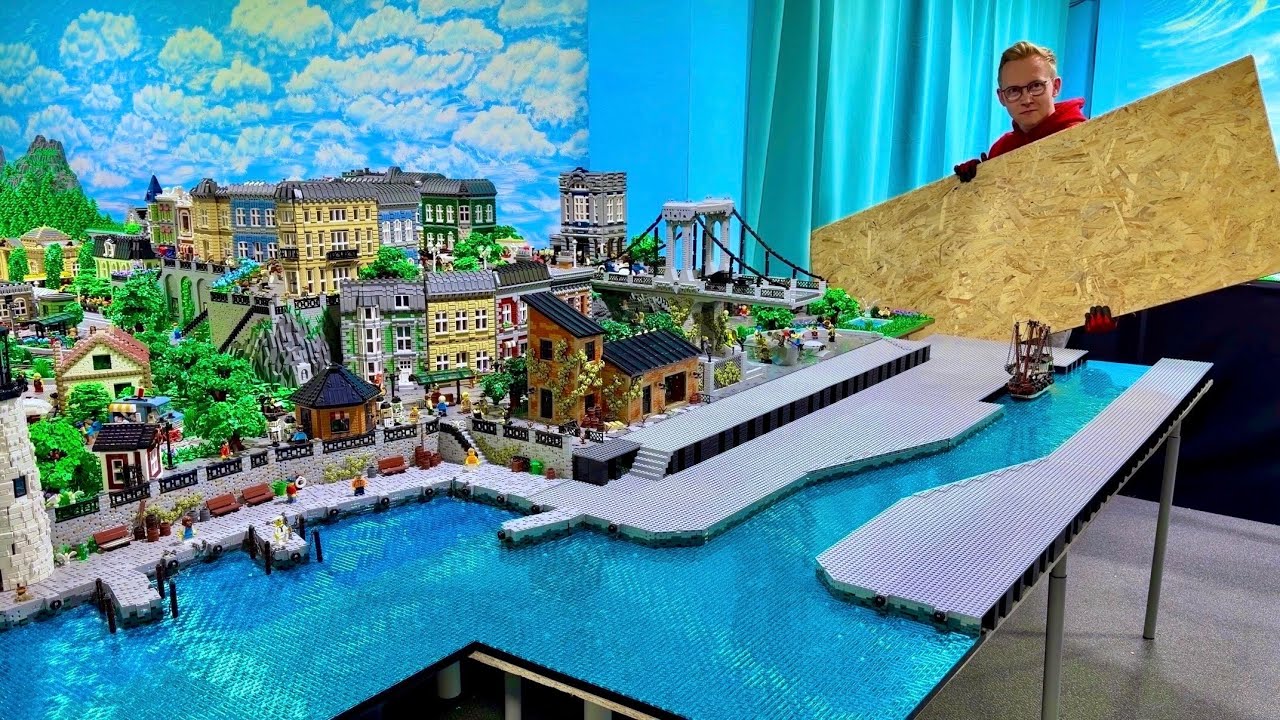 НАКОНЕЦ-ТО расширяю свой LEGO-город: ОГРОМНЫЙ мост и тысячи деталей...