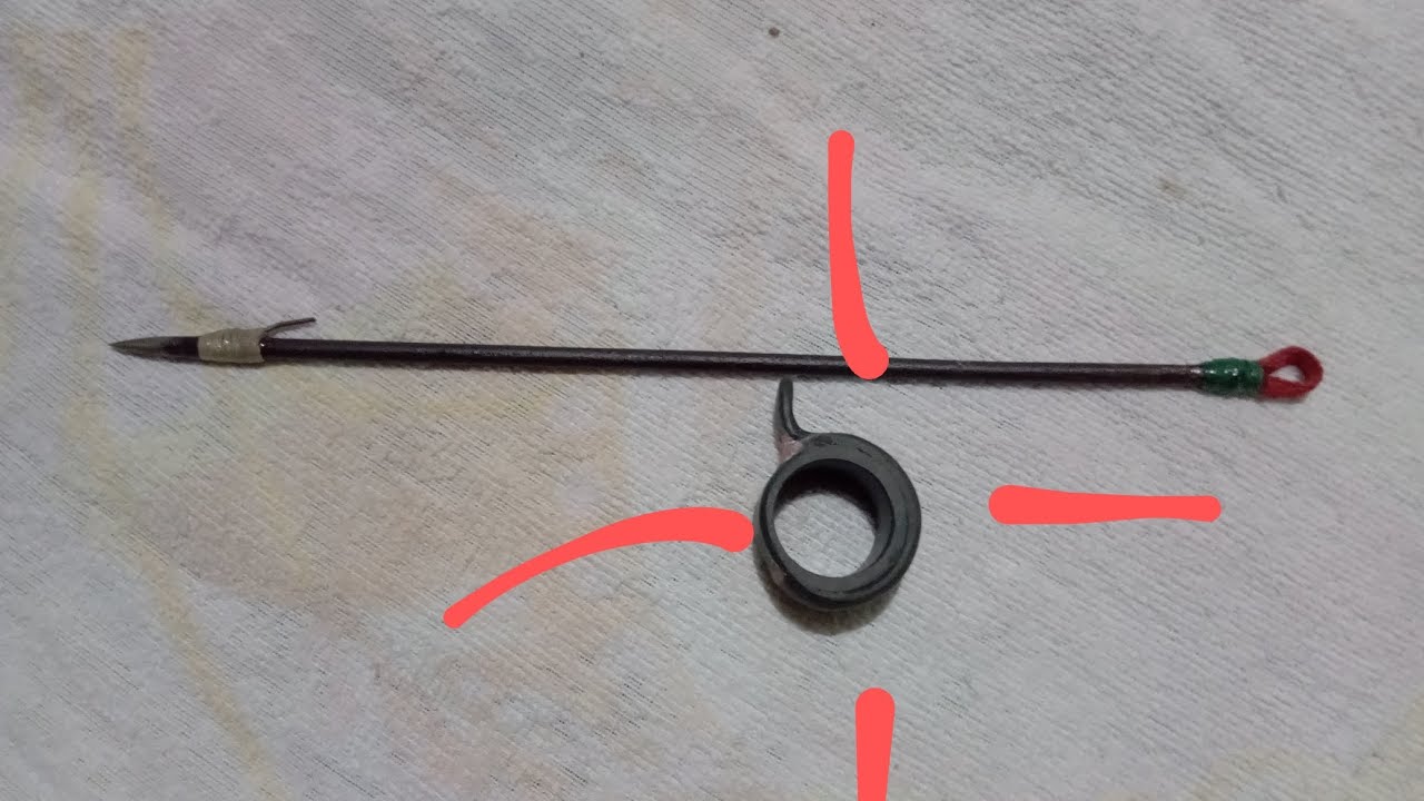 gatilho caseiro para  pesca com estilingue