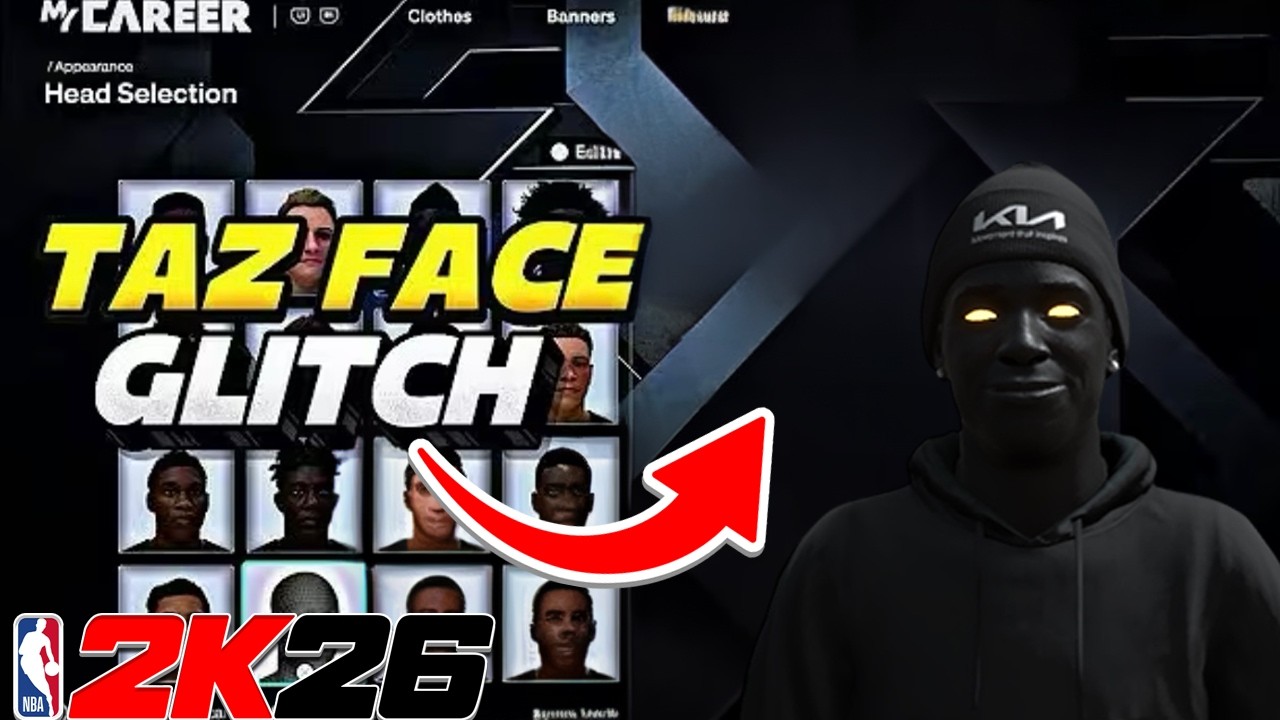 *NEW* HOW TO GET ANY TAZ FACE GLITCH AFTER PATCH IN NBA 2k26! *FILES NEEDED!