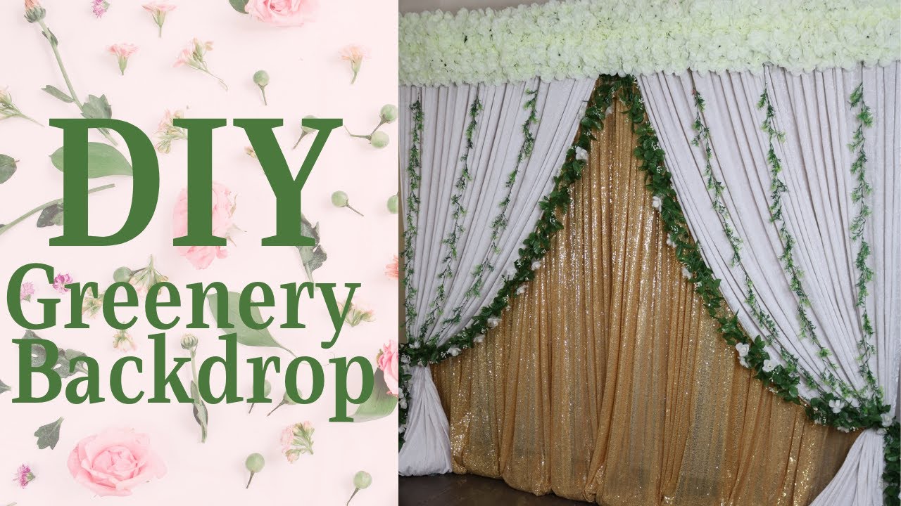 DIY Draped Floral Backdrop | Greenery Backdrop | Unforgettable Decor