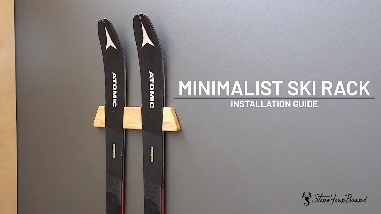 Minimalistyczny drewniany bagażnik na narty | Jak zamontować