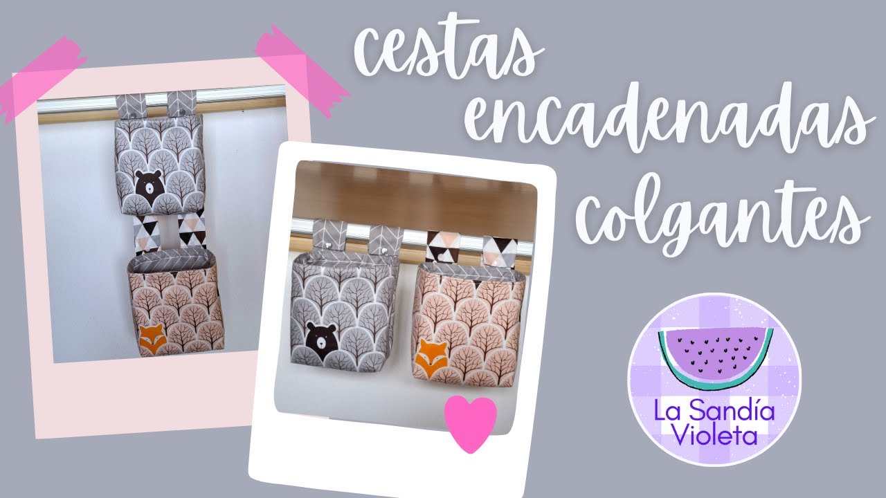 CESTAS colgantes que se pueden encadenar entre ellas