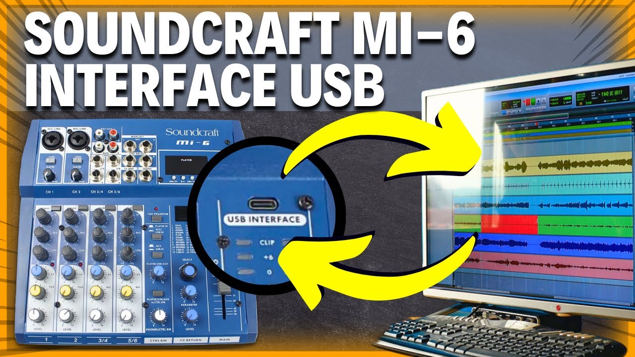 COMO USAR A INTERFACE DE ÁUDIO MESA SOUNDCRAFT MI-6