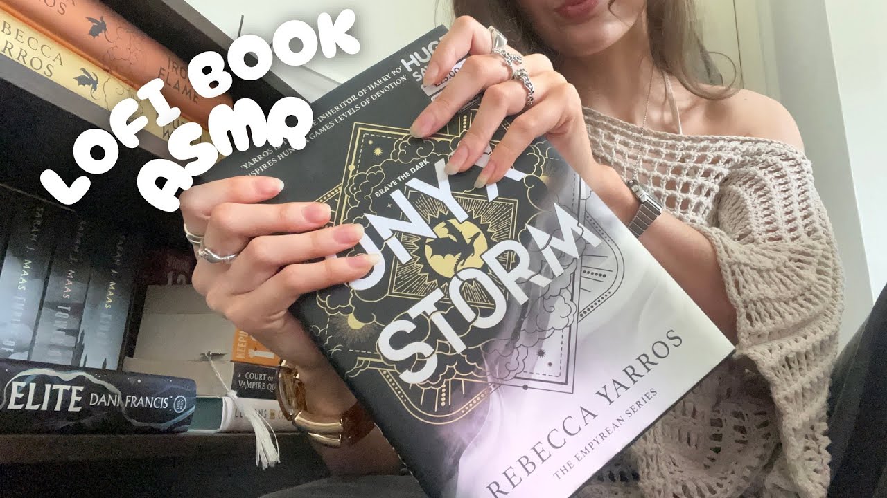Lofi ASMR random book triggers (natural nail tapping, scratching, book massage, camera tapping)