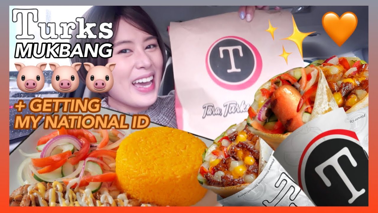 TURKS SHAWARMA MUKBANG + GETTING MY NATIONAL ID | Eunice Santiago