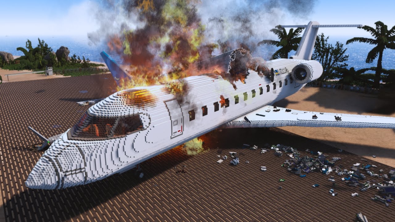 Realistic Airplane Crashes and Destructions #4 | Teardown