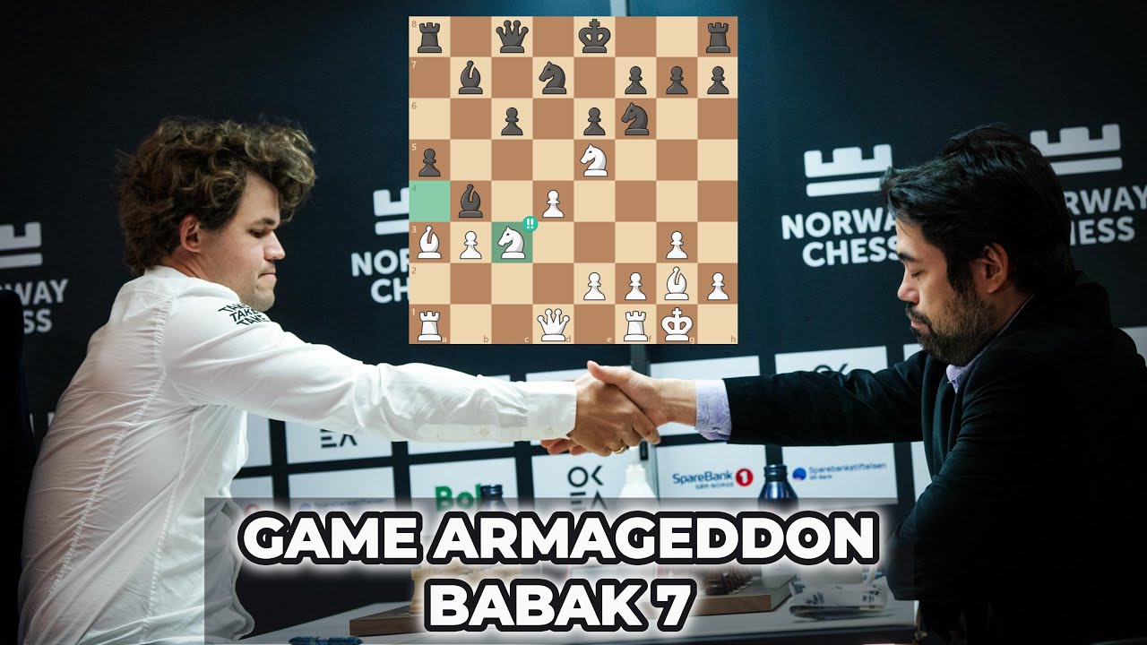 MAGNUS VS HIKARU - FULL VIDEO GAME ARMAGEDDON NORWAY CHESS 2025