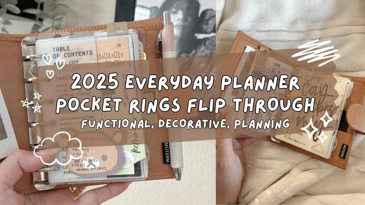 Pocket Planner Flip Through | moterm, everyday planner, functional, decorative