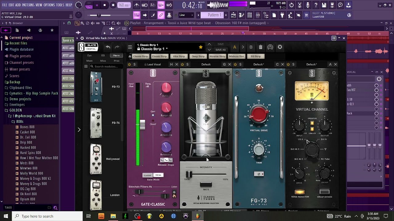 How I Mixed KRIZN - ATTIT | Lil Durk Vocal Mixing + EFFECTS | Waves Plugins,Slate Digital,Fabfilter