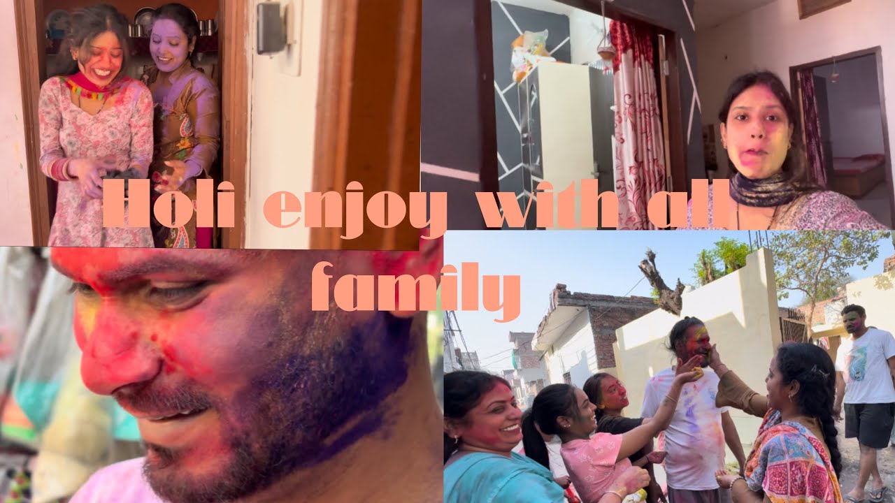 Holi enjoy with all family