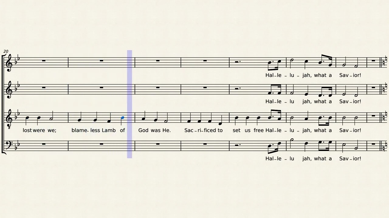 Hallelujah, What a Savior - Bass