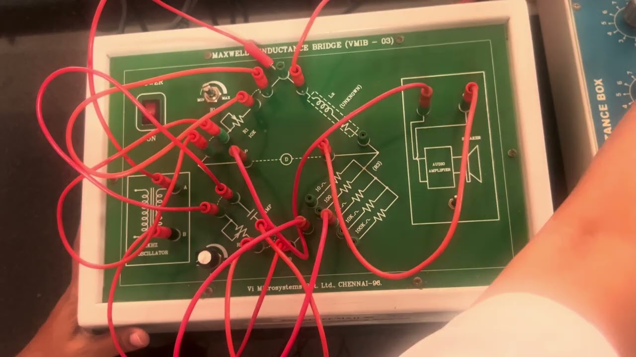 MEASUREMENT OF INDUCTANCE USING MAXWELL'S BRIDGE