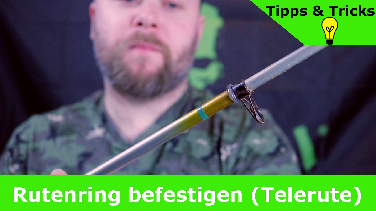 Rutenring befestigen - Telerute
