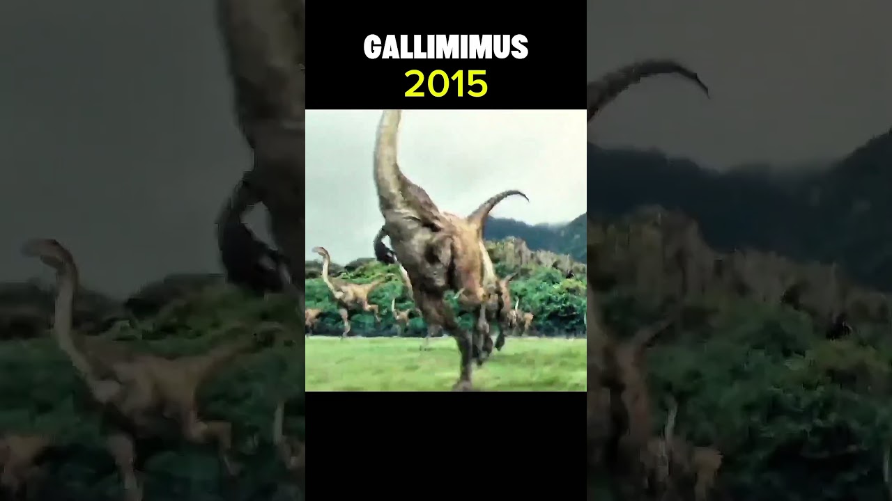 Evolution of Gallimimus: The Fastest Dinosaur in Movies (1993 - 2018) 🦖💨🔥 #Gallimimus