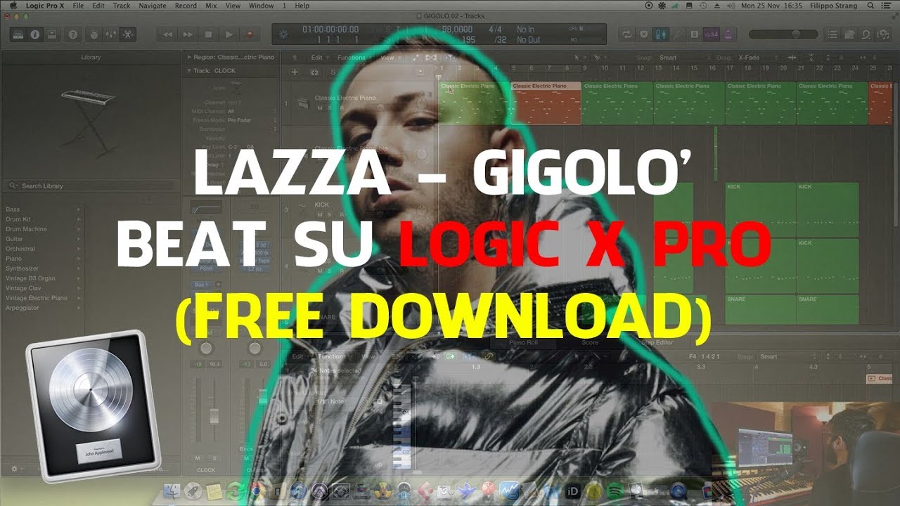 Lazza - Gigolò | Ho rifatto il Beat su Logic e vi Regalo la Sessione 🍑