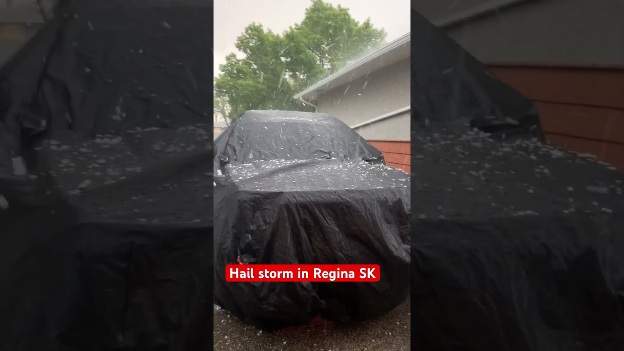 Hail storm in Regina SK #hailstorm #pleasesubscribe  #nature
