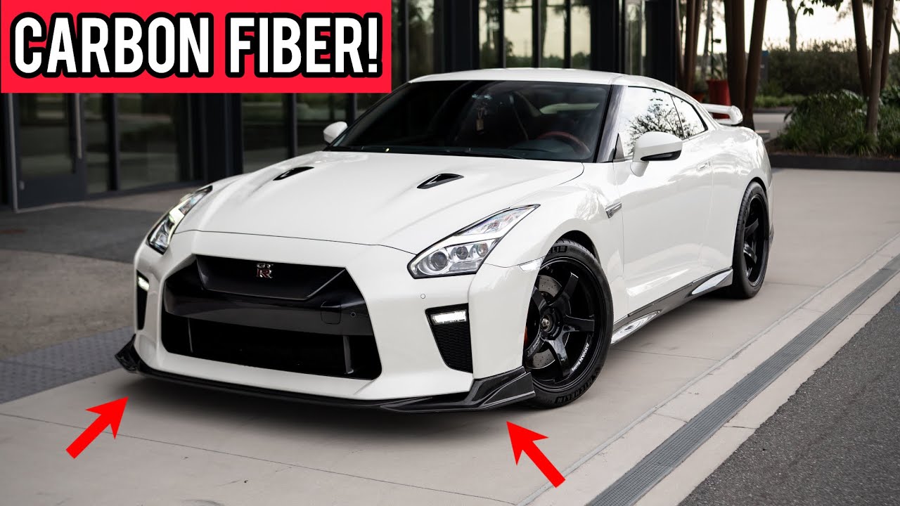 Nissan GTR Carbon Front Lip Install!
