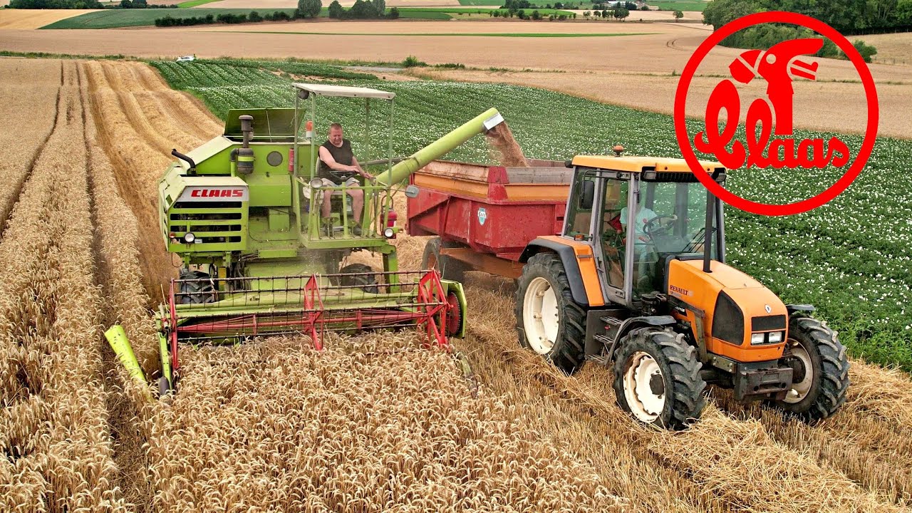 CLAAS CONSUL et RENAULT TEMIS a la Moisson 2023