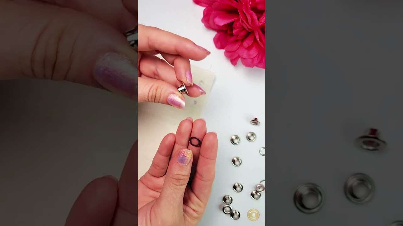 How to Install Groomets on Fabric. #sewinglessons #grommets