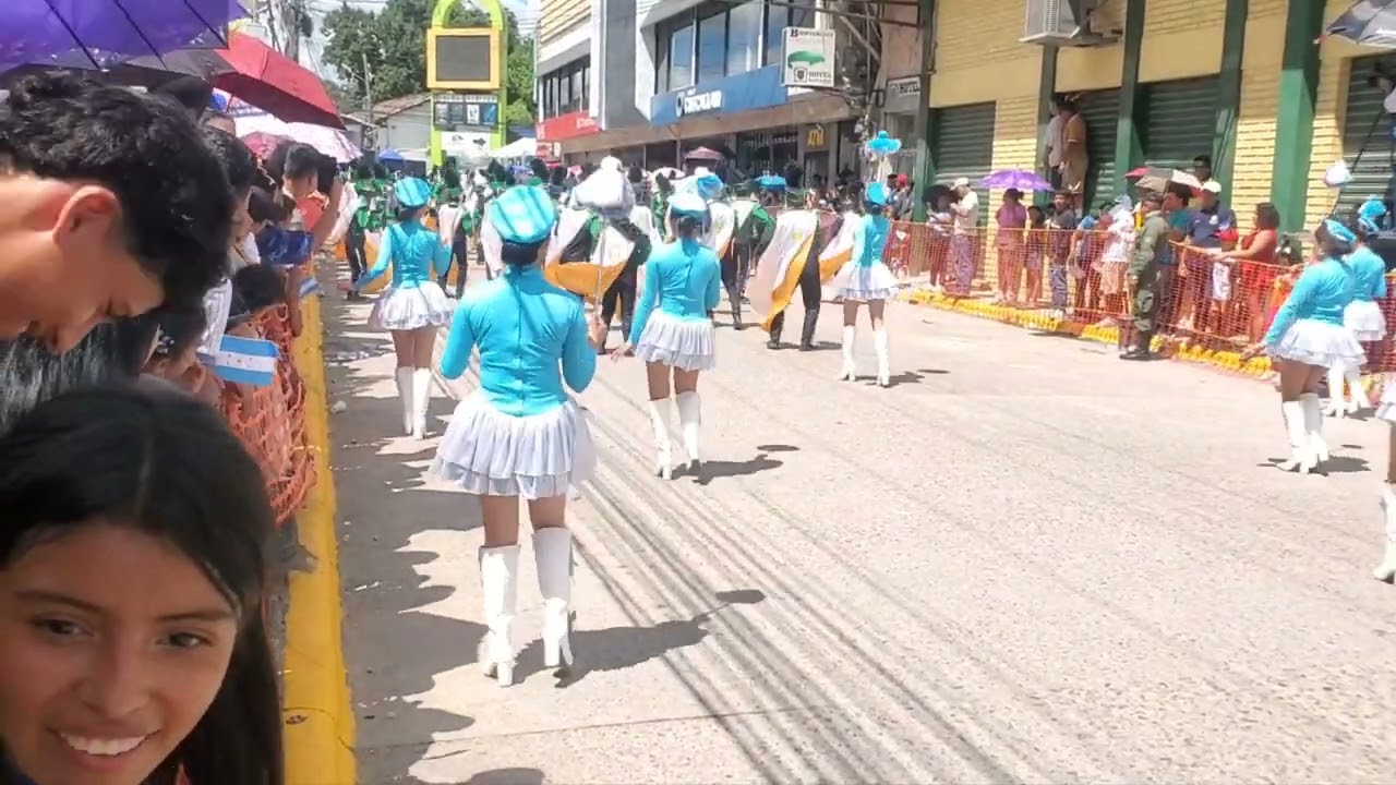 Banda y palillonas de Genaro Muñoz Hernandez Siguatepeque Desfiles 2024