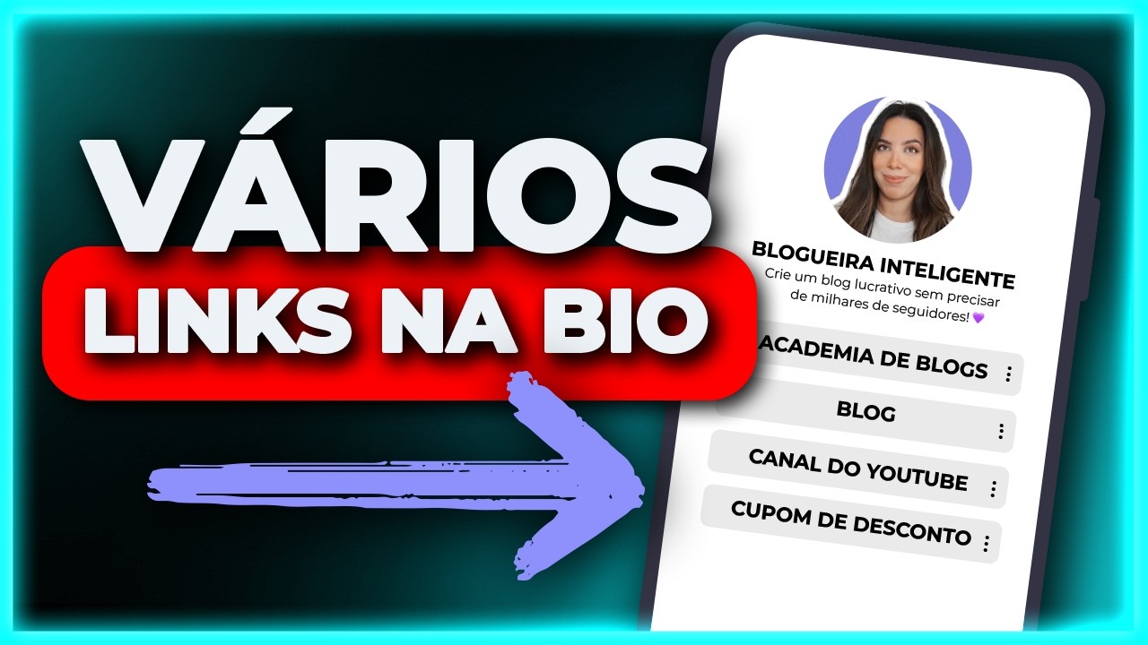 Como criar LINK DA BIO profissional para Instagram e TikTok em 3 minutos usando IA (MUITO FÁCIL)