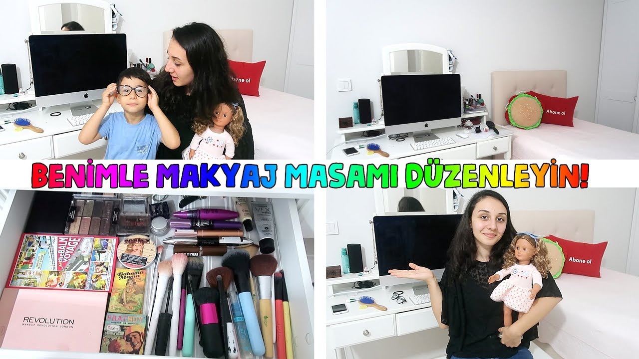 BU KADAR DAĞINIK MAKYAJ MASASI MI OLUR BE ABLACIM? Benimle Makyaj Masamı Düzenleyin!