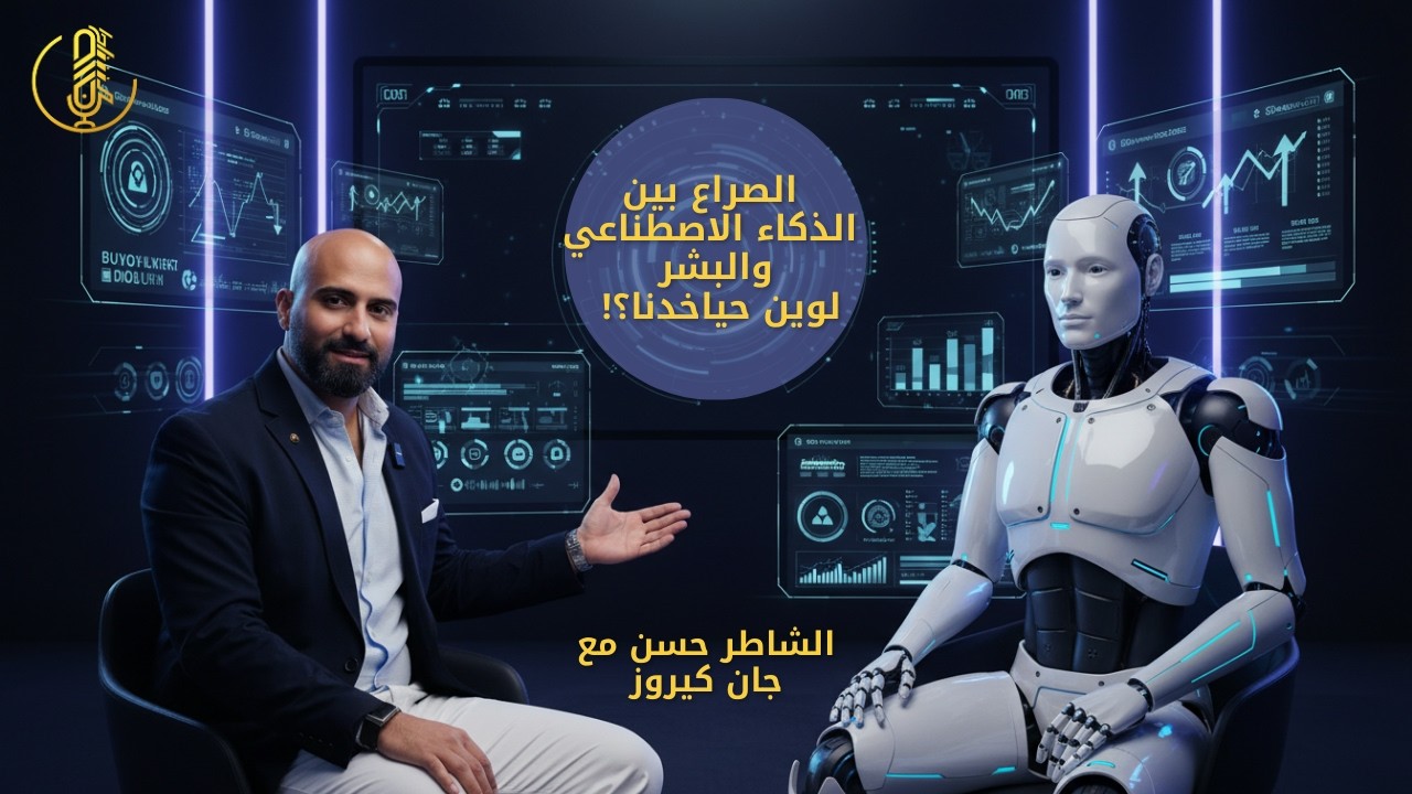 الذكاء الاصطناعي فرصة لصناعة الثروة وتهديد للذين يتجاهلونه ، بودكاست الشاطر مع الاستاذ جان كيروز