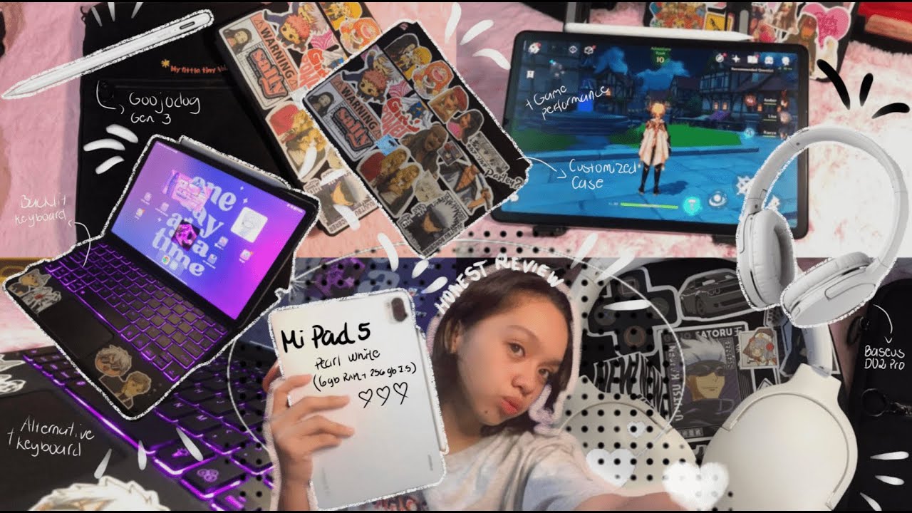 UNBOXING XIAOMI PAD 5 (6GB + 256GB Pearl White) + ACCESSORIES | Baseus D02 Pro, Goojodoq pen & etc.