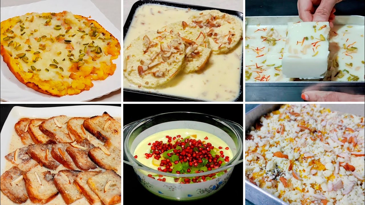 6 IN 1 Iftar special Easy dessert recipes | Dessert recipes | Iftar Special dessert recipes 