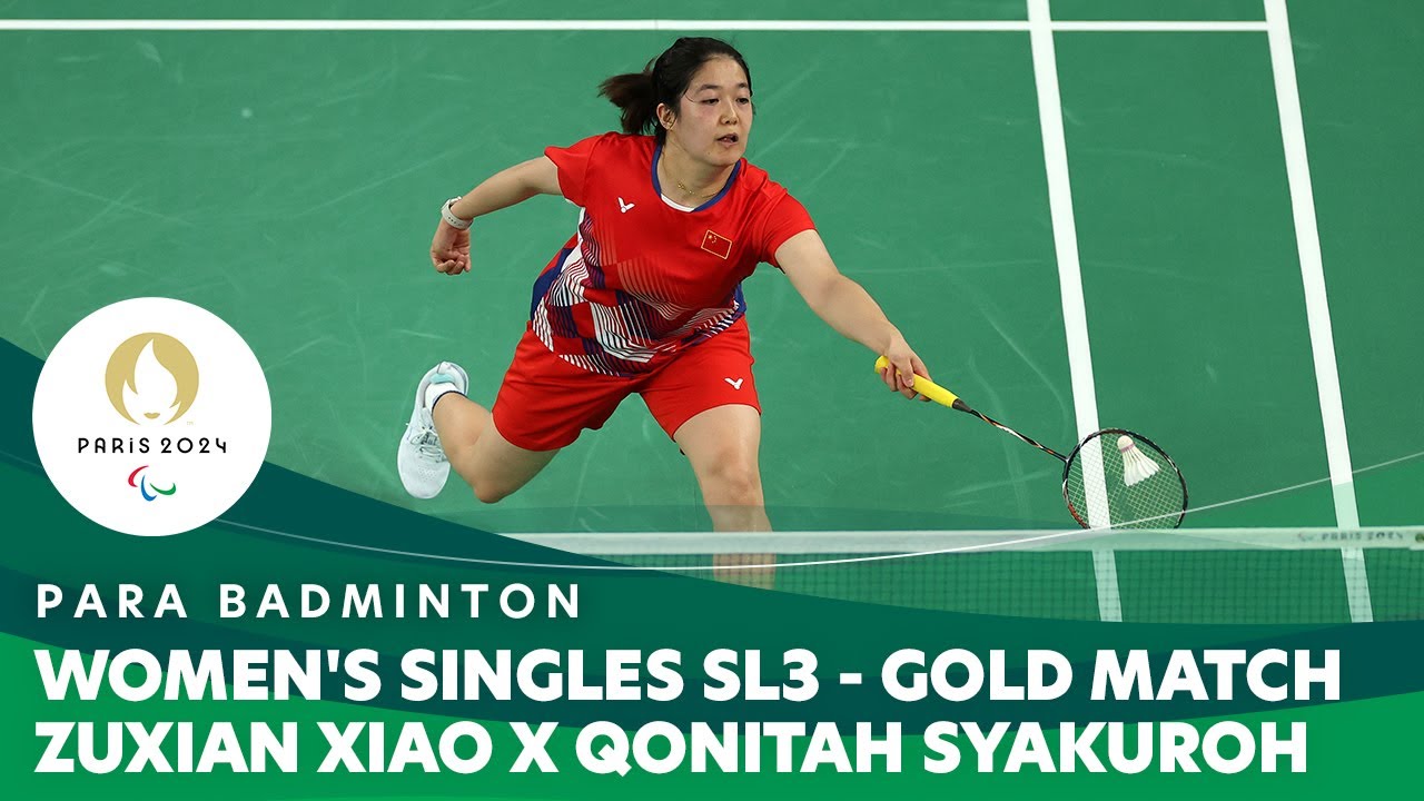 Цзусянь Сяо X Конита Сьякуро - финал SL3 в одиночном разряде, женщины | Паралимпийский бадминтон ...