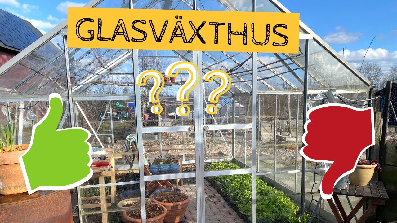 GLASVÄXTHUS - Fördelar och nackdelar med ett växthus i glas?