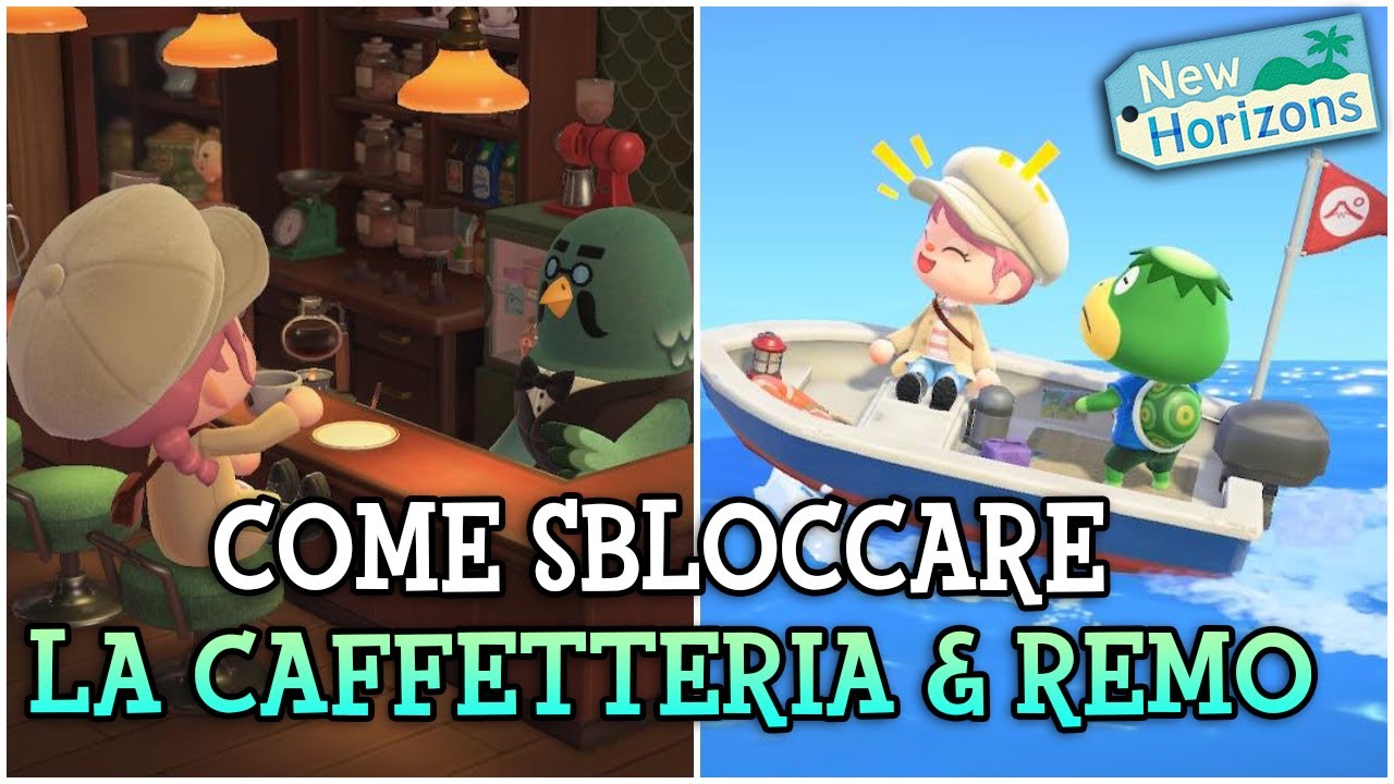 COME SBLOCCARE LA CAFFETTERIA DI BARTOLO & REMO☕TUTTI I REQUISITI RICHIESTI☕ Animal Crossing