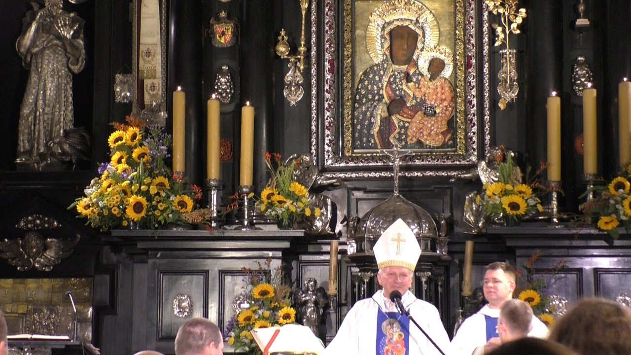 Pielgrzymka Kaliska msza św. i pożegnanie na Jasnej Górze  pielgrzymów wracających do św. Józefa.