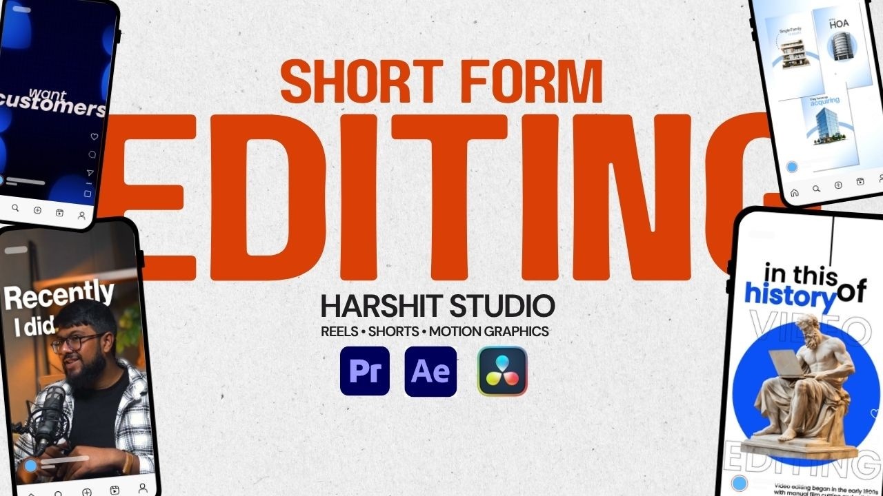 Premium Motion Graphics Showreel 2026 | Reels, Shorts & Video Editing | Harshit Studio