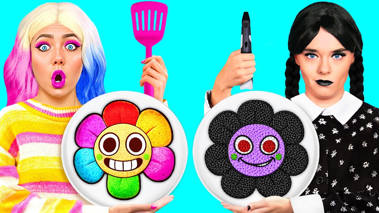 Крутой Арт-Челлендж: 3d-Ручка и Блинчики с Уэнсдей Аддамс от Crazy DO