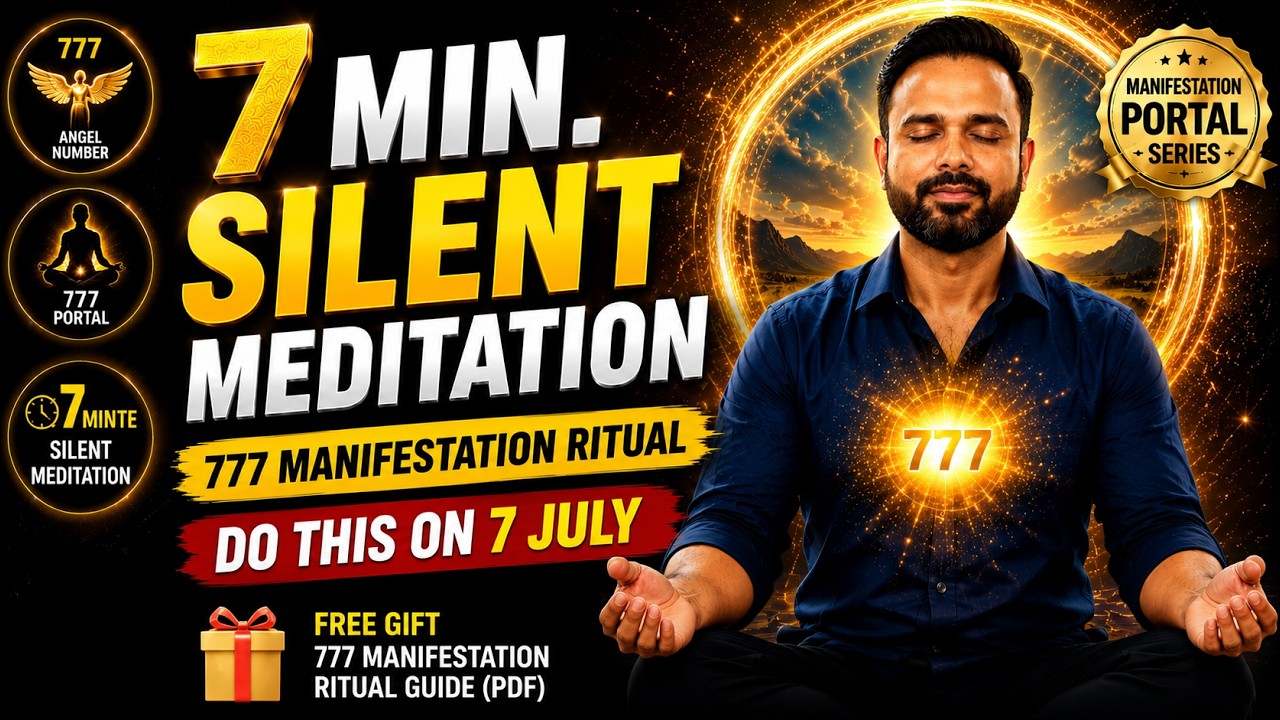 7 Minute Silent Meditation to Receive Miracles! 777 Manifestation Meditation | 7 July Portal