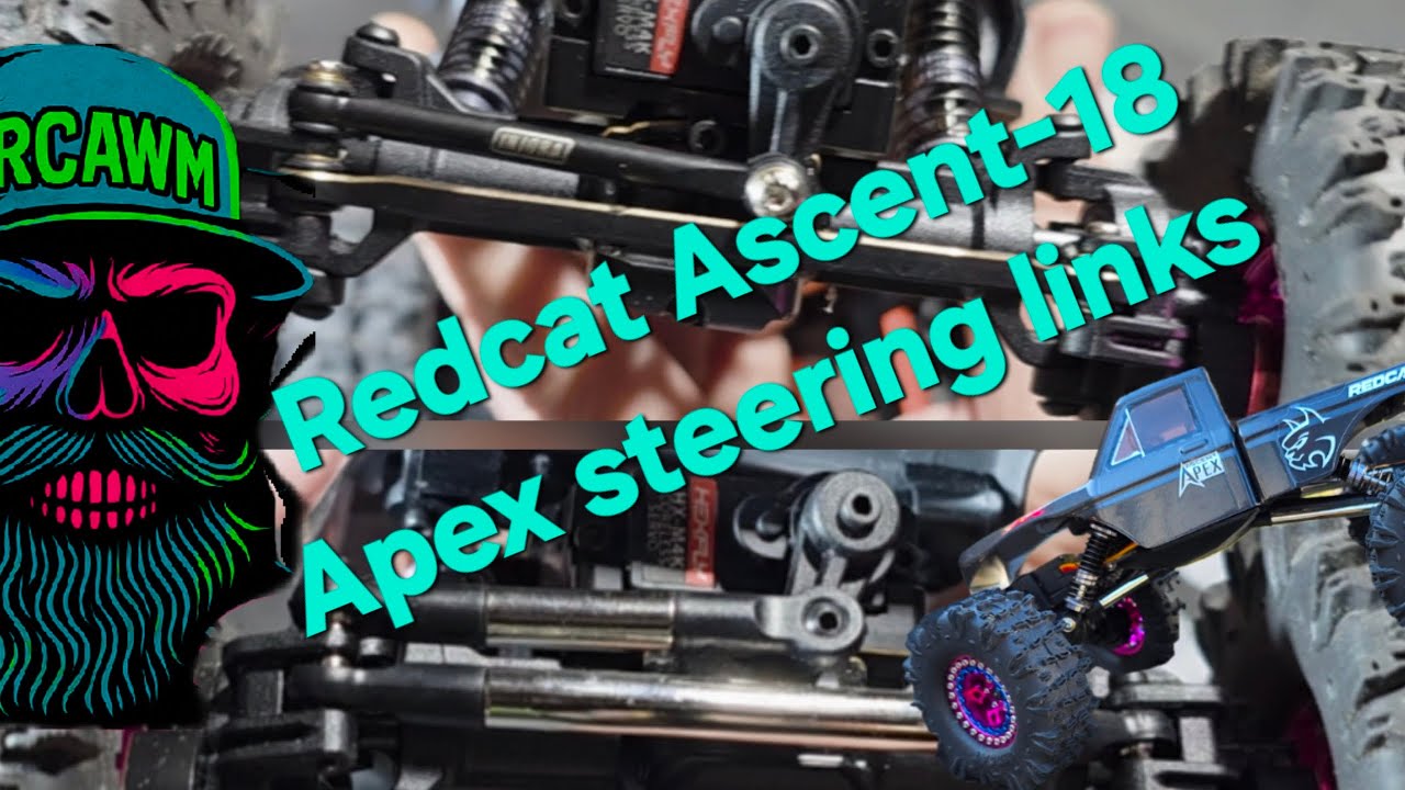 Модернизация рулевой тяги RedCat Ascent 18 Apex | Установка латунных тяг Injora