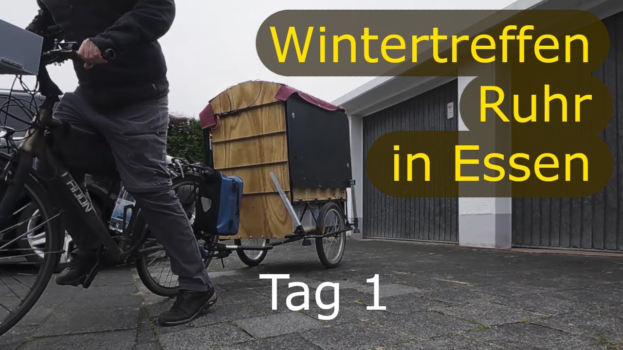 Die ersten Kilometer zum Wintertreffen Ruhr in Essen - Tag 1