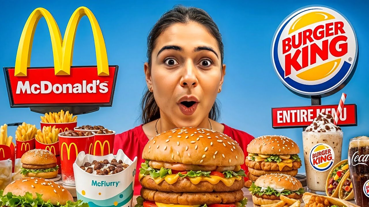 Mc Donald's vs Burger King Entire Menu 🔥😍