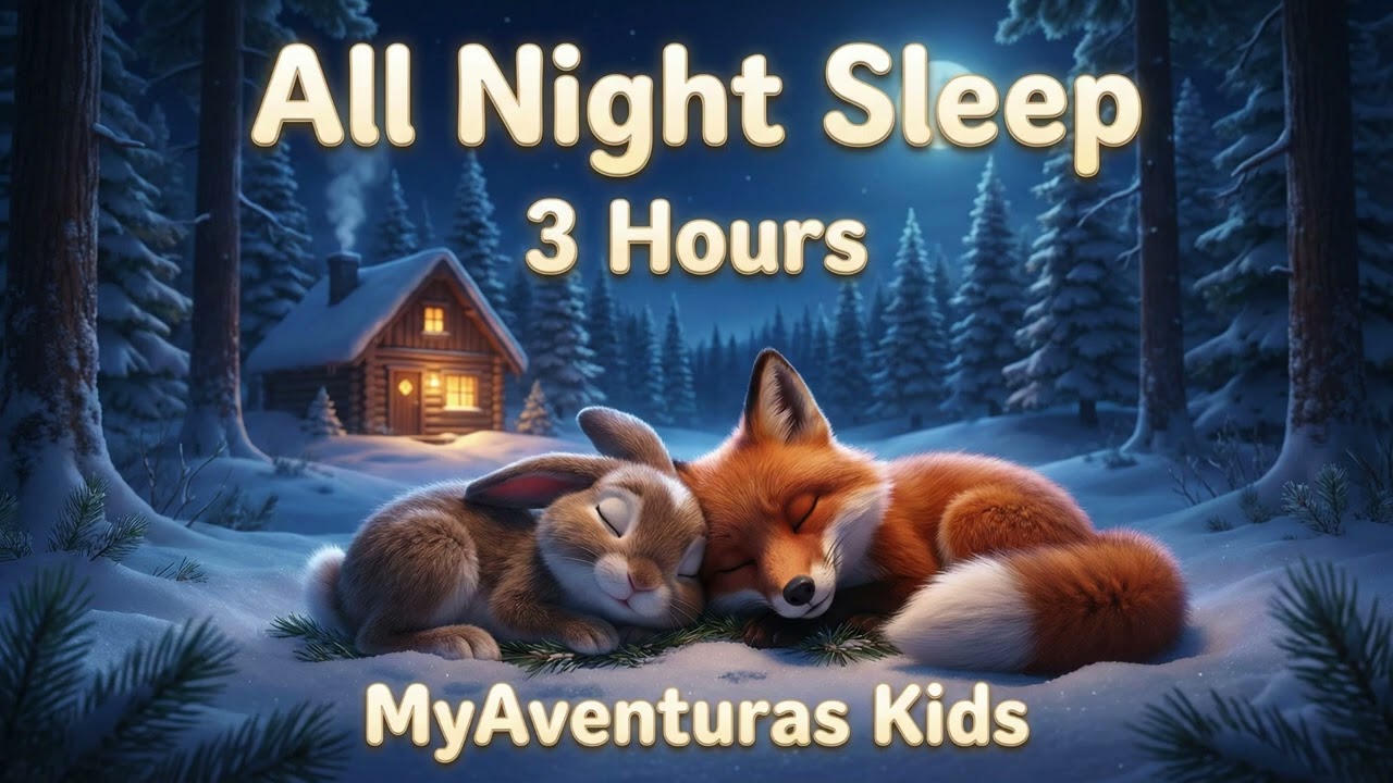 All Night Sleep Lullaby – Baby Sleep Music (3 Hours) | Música para Dormir Bebés Toda la Noche